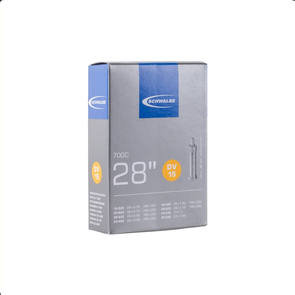 Schwalbe binnenband 28x3/4-1.10, 700x18-28C ETRTO 18/28-622/630, Dunlop Blitz/Holland DV15 40mm