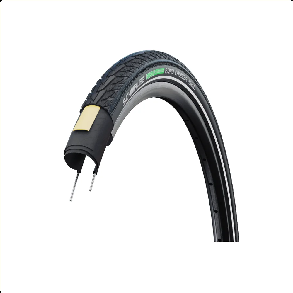 Schwalbe Road Cruiser (K-guard), Zwart met reflectie 28x1.75, ETRTO 47-622