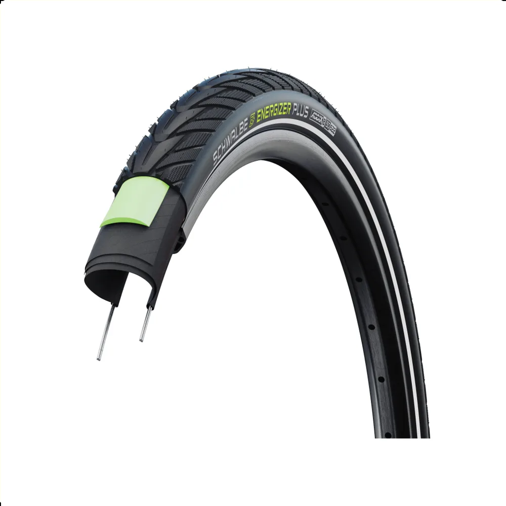 Schwalbe Energizer Plus (Greenguard 3mm anti-lek), Zwart met reflectie, 28x1.40, ETRTO 37-622