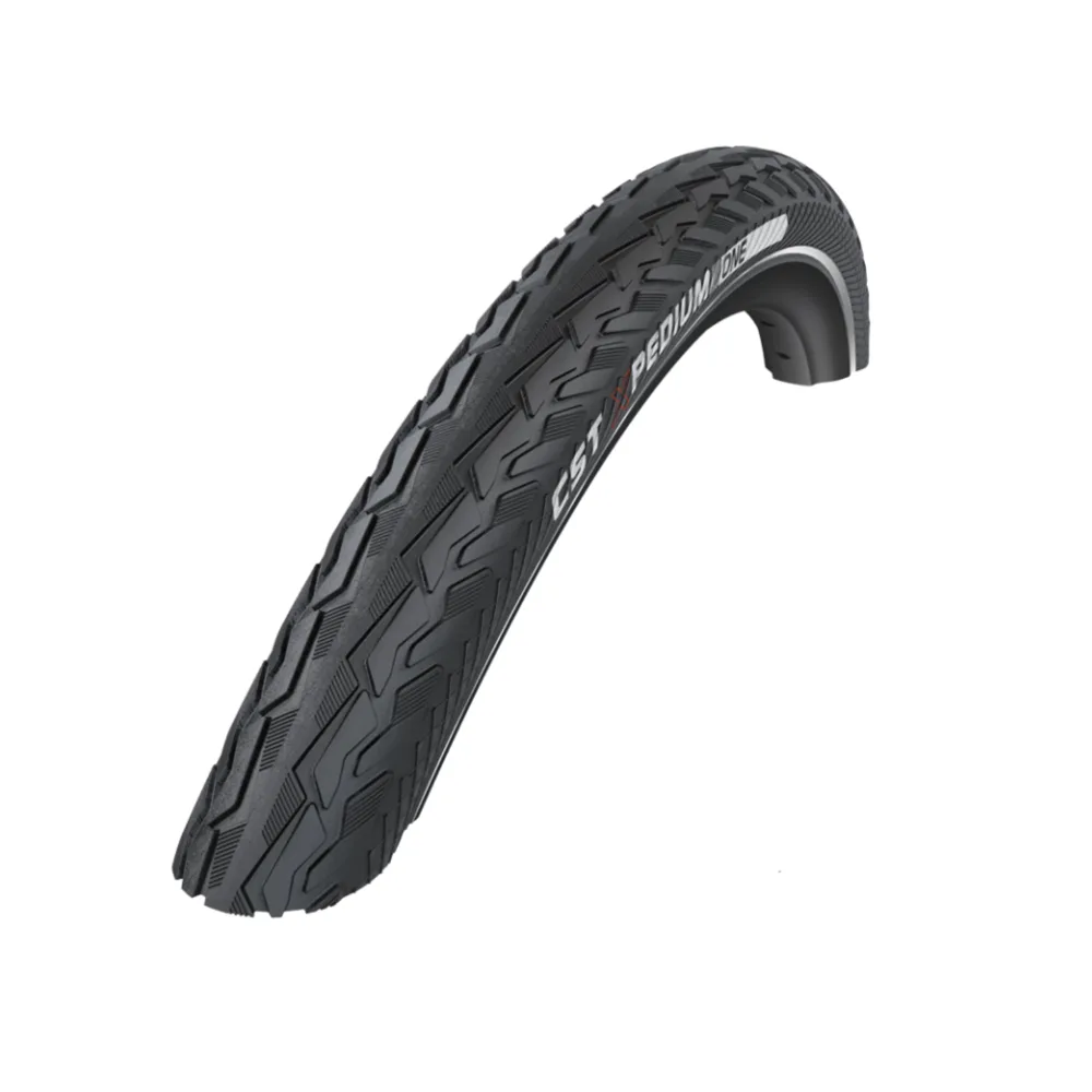 CST Xpedium One (1mm anti-lek) zwart met reflectie. 28x1.50, ETRTO 40-622