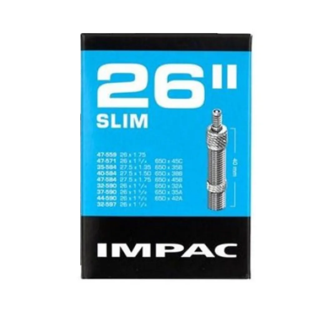 Impac Binnenband (by Schwalbe) DV26 SLIM 26x1.75 - 26 x1 3/8 - 26x 1 1/4 ETRTO 32/47-559/597, Ventiel: Dunlop Blitz/Holland 40mm