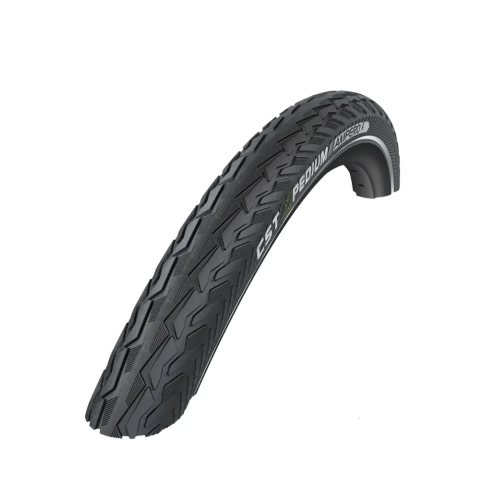 CST Xpedium Ampero (2mm anti-lek) Zwart met reflectie. 28x1.50, ETRTO 40-622