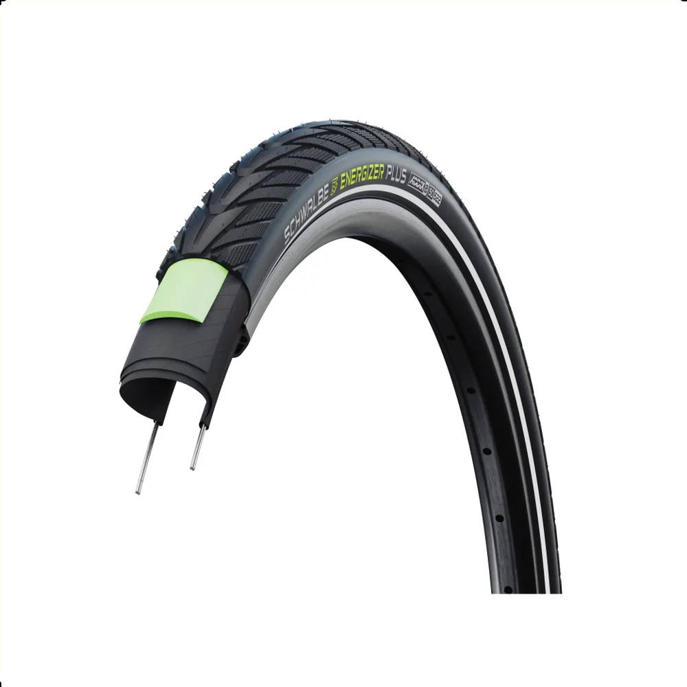 Schwalbe Energizer Plus (Greenguard 3mm anti-lek), Zwart met reflectie, 28x1.50, ETRTO 40-622