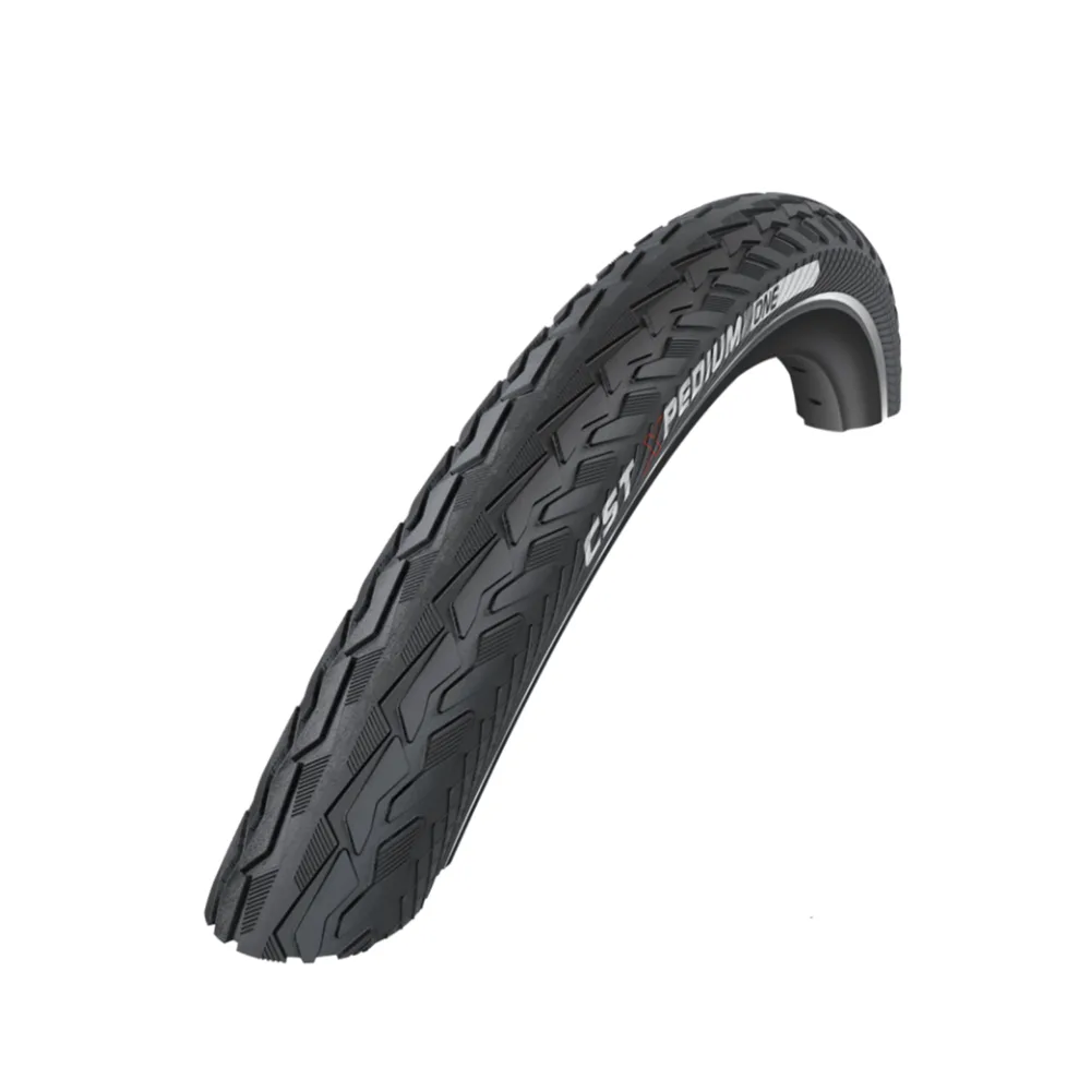 CST Xpedium One (1mm anti-lek) Zwart met zijreflectie. 28x1 1/8, ETRTO 28-622