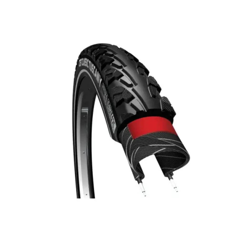 CST Classic Tuscany (1mm anti-lek) zwart met reflectie. 28x1.50, ETRTO 40-622