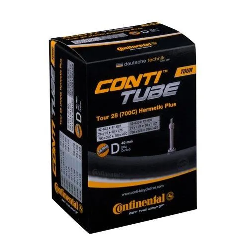 Continental Tour 28 Hermetic Plus binnenband, 28x1 5/8x1 3/8, ETRTO 32/47-622. 32/42-630/635. 40mm Hollands ventiel