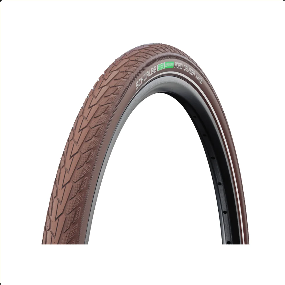 Schwalbe Road Cruiser (K-guard), bruin met reflectie 28x1.75, ETRTO 47-622