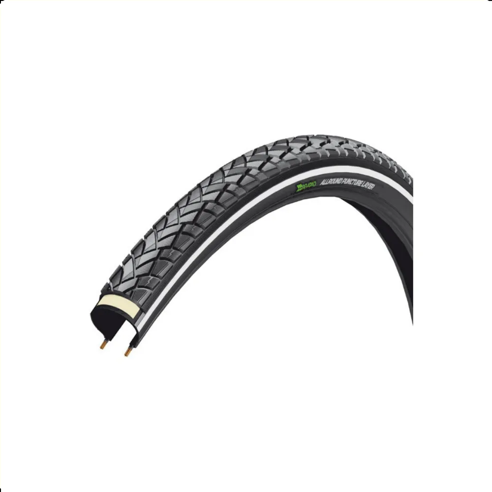 Beyond BY-101 (1.1mm kevlar anti-lek laag) Zwart met reflectie. 28x1.75, ETRTO 47-622