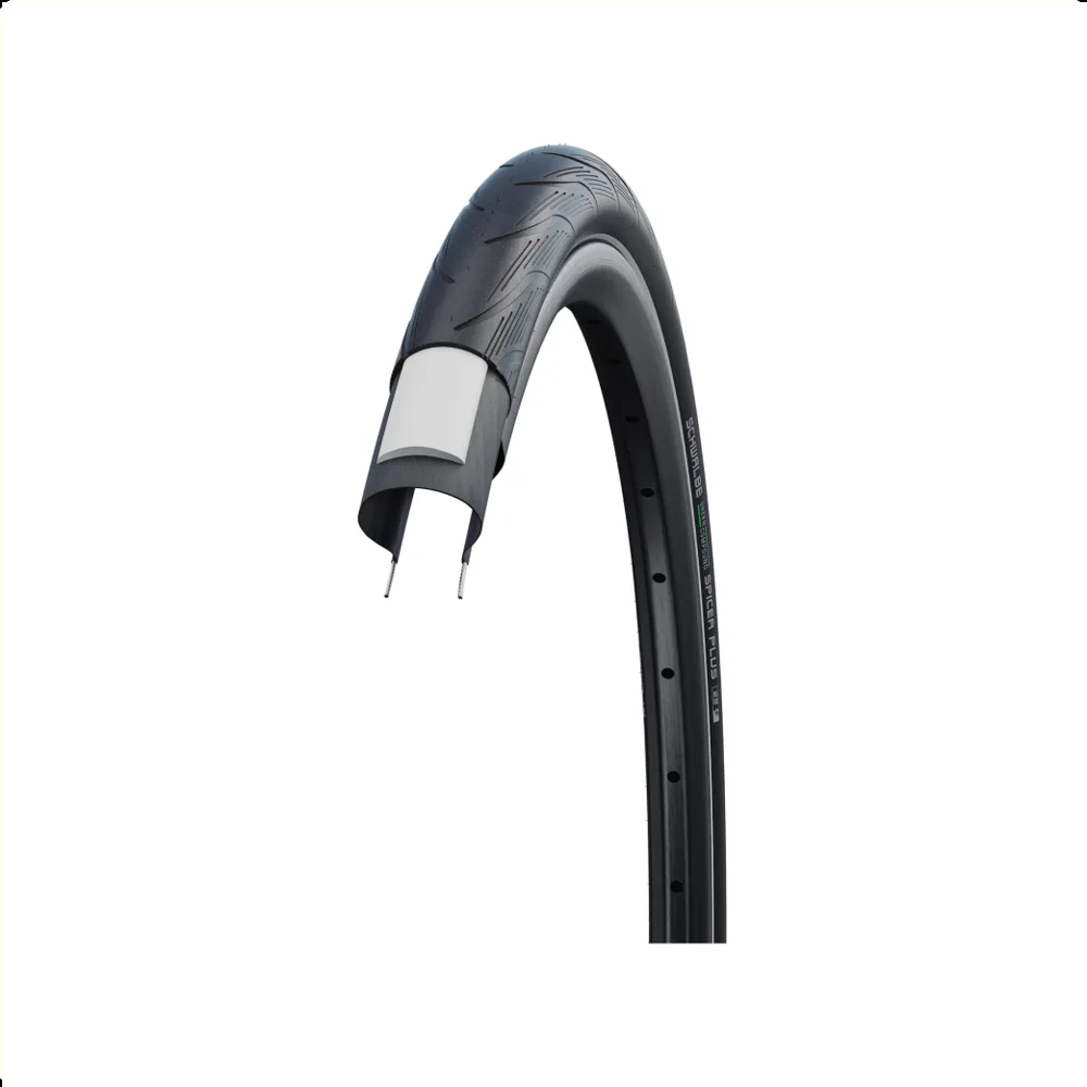 Schwalbe Spicer Plus (P-Guard 3mm anti-lek), Zwart met reflectie, ETRTO 40-622 28x1.50 E-Bike ready 25km/h