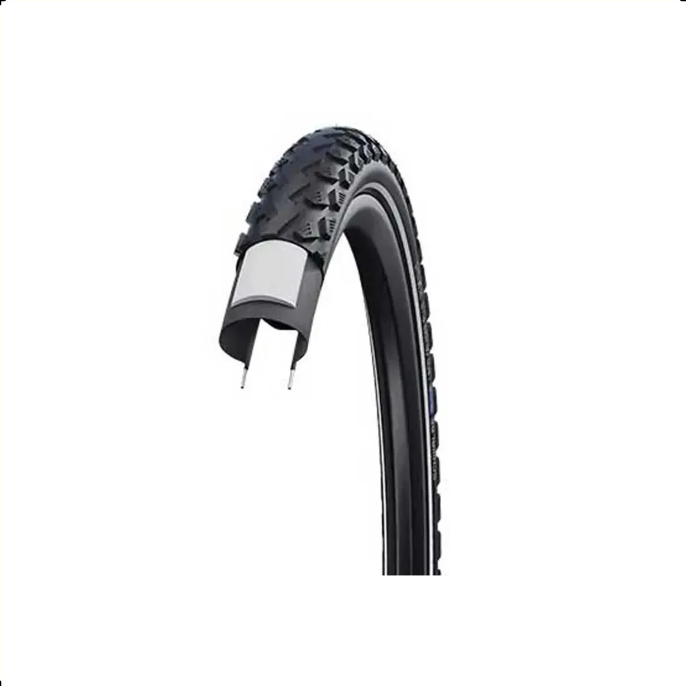 Schwalbe Land cruiser Plus Green compund (3mm Puncture-guard), Zwart met reflectie, 28x2.00, ETRTO 50-622 All weather profile,4 season tyre