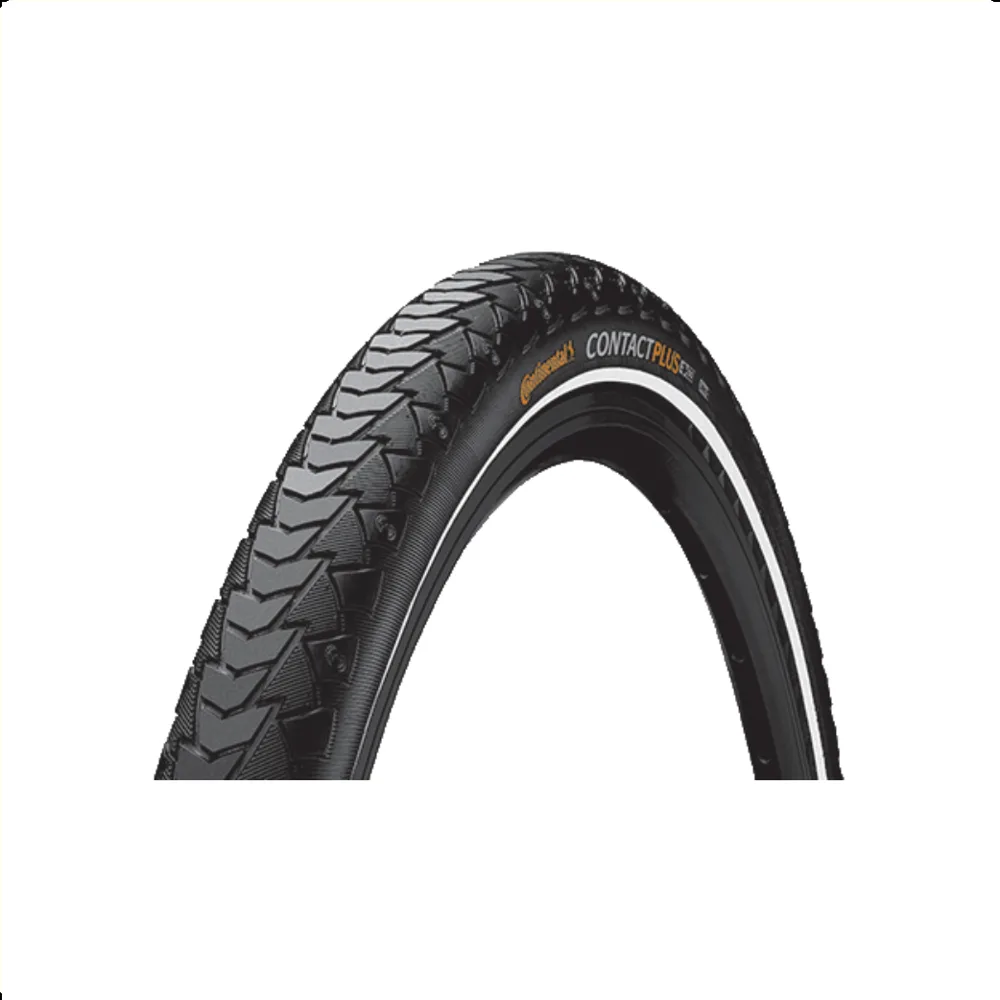 Continental Contact Plus City buitenband, Zwart met reflectie, 28x1.60, ETRTO 42-622 (50km/h E-Bike approved) level 7