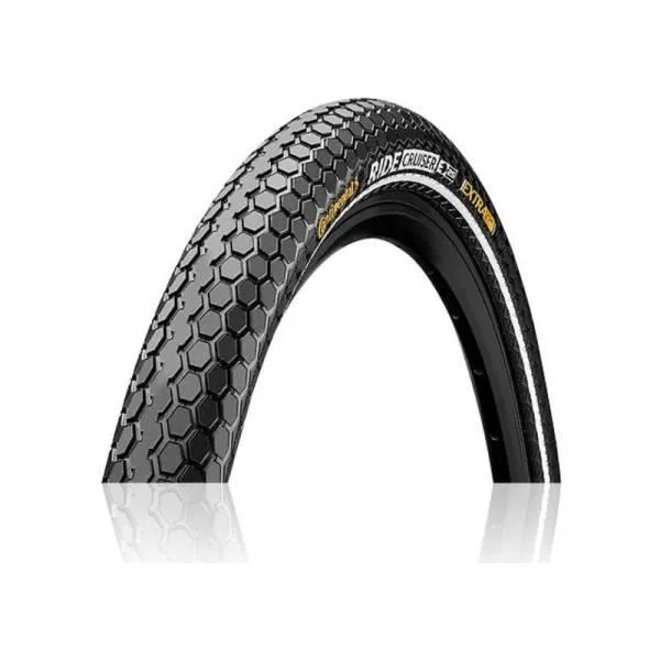 Continental Ride Cruiser buitenband, Zwart met reflectie, 28x2.00, ETRTO 50-622